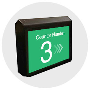 pantalla para fila de LCD / de pared / para aeropuerto
