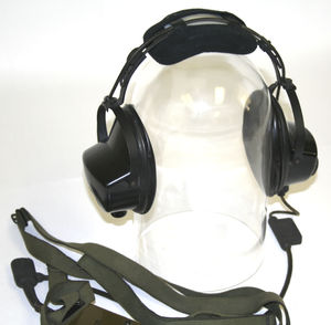 casco con micrófono para piloto