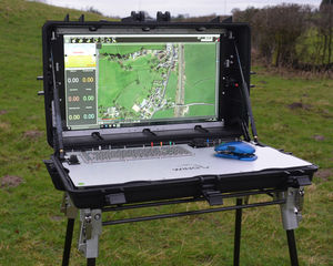 estación de control terrestre para dron