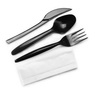 set de cubiertos para cabina de avión 1
