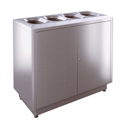 Cubo de basura para aeropuerto - S400 - AUWEKO GMBH - de suelo / de reciclaje