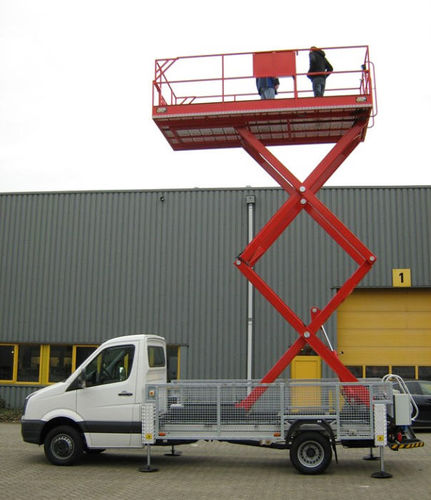 Plataforma elevadora de mantenimiento - CUSTERS HYDRAULICA BV - de tijera / para aeropuerto