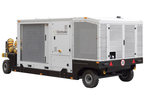Unidad de aire preacondicionado móvil - AIR CONDITIONING UNIT - EA-ACU-45 - ELECTROAIR - montada en remolque / para aeropuerto / para hangar