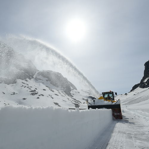 Soplador de nieve montado sobre camión - UTV 445 - ØVERAASEN AS - de 2 etapas / para pista