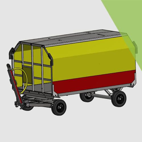Carro de equipaje para pista - TBD (OWEN HOLLAND) LIMITED - con 4 ruedas / con lona / sellado
