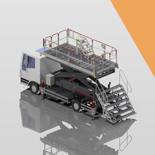 Plataforma elevadora de mantenimiento - TBD (OWEN HOLLAND) LIMITED - de tijera / para aeropuerto