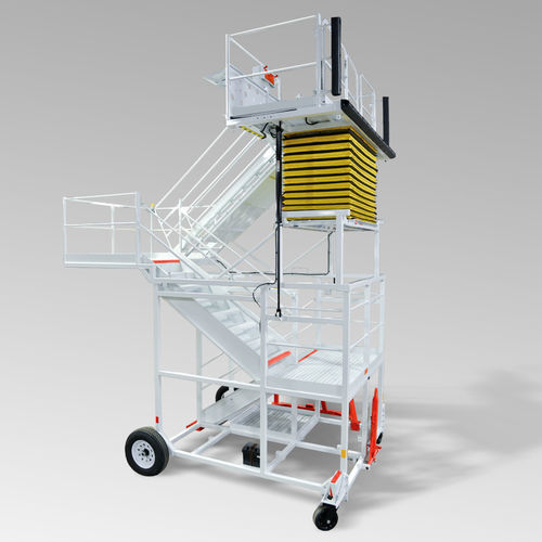 Escalerilla de acceso - WASP, INC. - de embarque / móvil / de acoplamiento