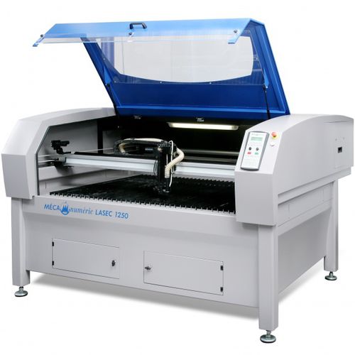 Cortadora para tejidos - LASEC 1250 - MECANUMERIC - para material de plástico / para cuero / papel y cartón