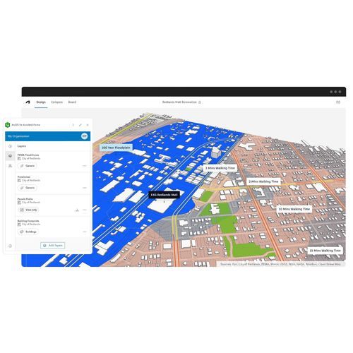 Software de cartografía - ArcGIS for Autodesk Forma - ENVIRONMENTAL SYSTEMS RESEARCH INSTITUTE, INC. - de gestión de datos / de análisis / de diseño