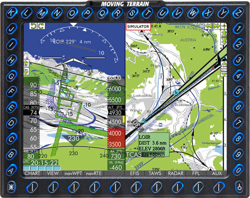 MFD para avión - MT VisionAir X MFD Light - Moving Terrain Air Navigation Systems AG