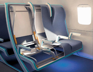 Funda para asiento para cabina de avión - ABC International - de cuero artificial