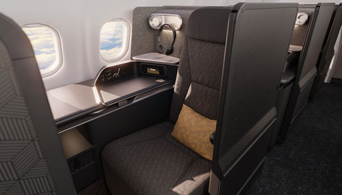 Asiento para cabina de avión - Vantage - Thompson Aero Seating - para clase business / con reposabrazos / con mesa