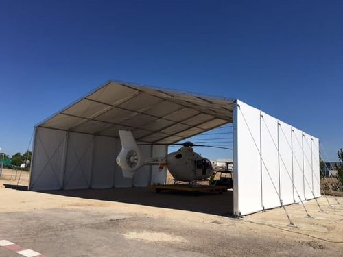 Hangar para helicóptero - Röder HTS Höcker GmbH - abierto / para aeropuerto