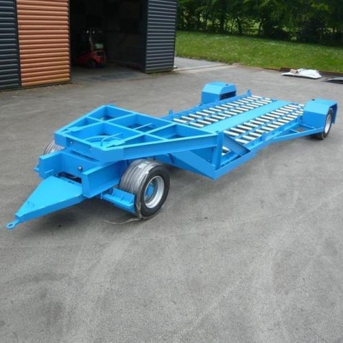 Remolque para palés - Miloco GSE International - de 2 ejes / con un solo tren delantero pivotante / con lona