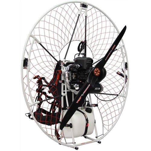 Paramotor monoplaza - RIDER ATOM 80 - FLY PRODUCTS - de motor de 2 tiempos / eléctrico / con arranque eléctrico
