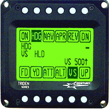 Piloto automático para avión de línea - Triden   - Century Flight Systems lnc. - de dos ejes / con AutoTrim