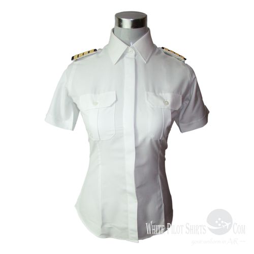 Uniforme para mujer - Sea Island poplin - Whitepilotshirt.com - para piloto / de algodón