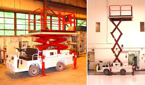 Plataforma elevadora de trabajo - MPBC -16 SPL - Lift-A-Loft Corporation - de tijera / para avión