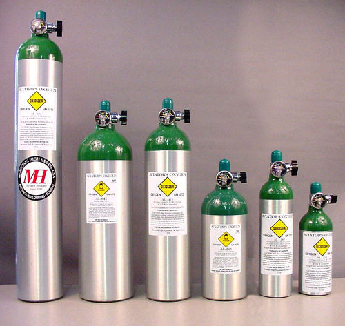 Botella de oxígeno para avión - Aluminum - MH Oxygen/Co-Guardian