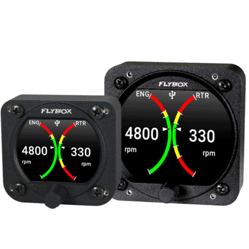 Tacómetro digital - Omnia RPM-ROTOR - Flybox Avionics - con luz