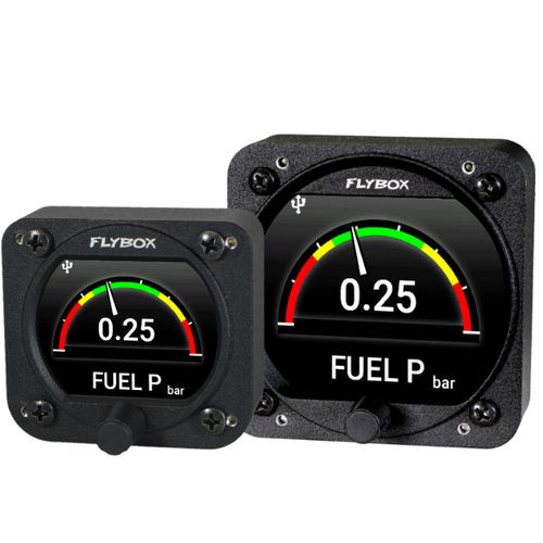 Manómetro para avión - Omnia57 Fuel P - Flybox Avionics