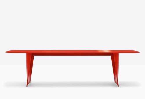Mesa para aeropuerto - frank tfk - Pedrali - de acero / aluminio / de hierro fundido