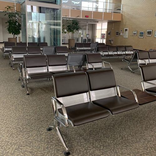 Asiento con estructura modular para aeropuerto - Ridgeway - Airport Seating Alliance - 3 plazas / 4 plazas / para 2 personas