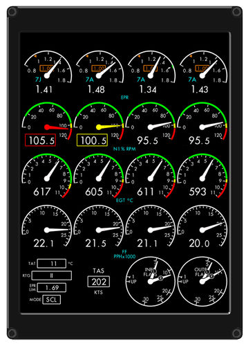 Engine monitoring system digital - Innovative Solutions & Support - para 1 motor / para avión