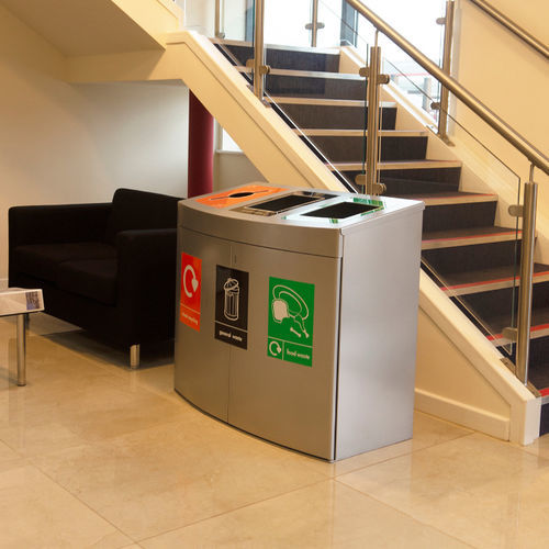 Cubo de basura para aeropuerto - CONSOLE/240/WEB - Wybone Limited - de suelo / de reciclaje