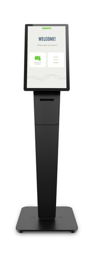 Terminal para fila de pie - Qmatic - de pared / en mostrador / táctil