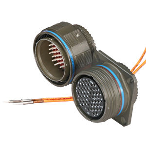 Conector de fibras ópticas multivías - CF38999 - Amphenol Aerospace - de datos / para aeronave / ligero