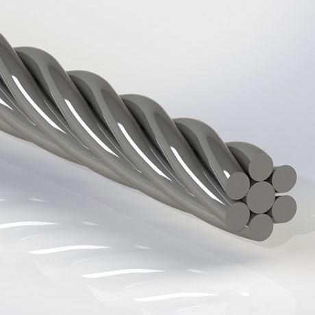 Cable mecánico flexible - LI000001 - CODICA CÂBLES TRANSMISSIONS - de acero inoxidable / para avión de línea / para aeronave
