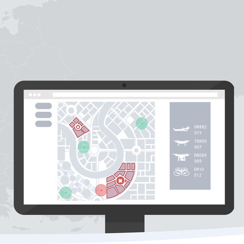 Software de gestión - Sentry - UNIFLY - meteorológico / de proceso / para dron