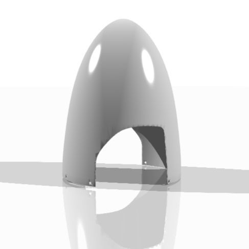 Cono para avión 8 - 10" - TCB0550162-7 - TCB Composite - de dos palas / de material compuesto