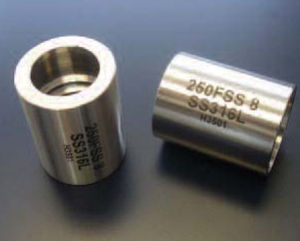 Racor de engaste - 250FSS series  - Aerocom Specialty Fittings, Inc. - recto / para aire y gas / para carburante