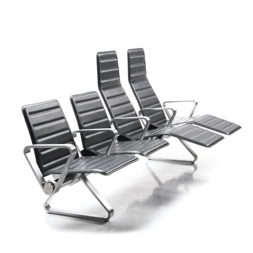 Asiento con estructura modular para aeropuerto - ALA - Altek Italia Design Srl - 3 plazas / 4 plazas / para 5 personas
