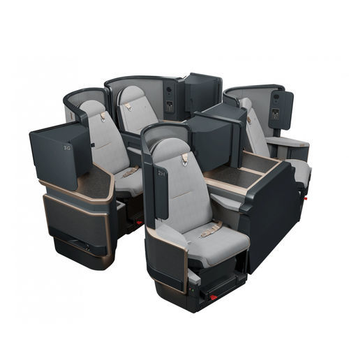 Asiento para cabina de avión - OPTIMA - Safran Seats - para business class / con reposabrazos / con mesa