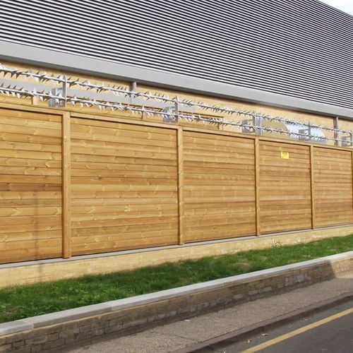 Valla para aeropuerto - JAKOUSTIC® CLASS 3 - Jacksons Fencing - de madera / antirruido / de panel