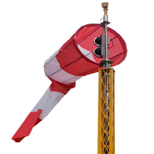 Cono de viento para aeropuerto - L-808 series - Hangdakang Mechanical & Electrical Technology Co., Ltd. - con mástil