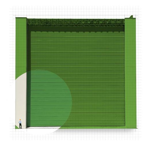 Puerta de hangar plegable - Giga Belt - IPR ITALIA srl