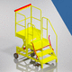 miniescalerilla de pista / de mantenimiento / para avión