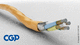 cable para avión / de alimentación / a prueba de abrasión / blindado