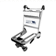 carro de equipaje para terminal de aeropuerto / con 4 ruedas / para pasajeros / de aluminio