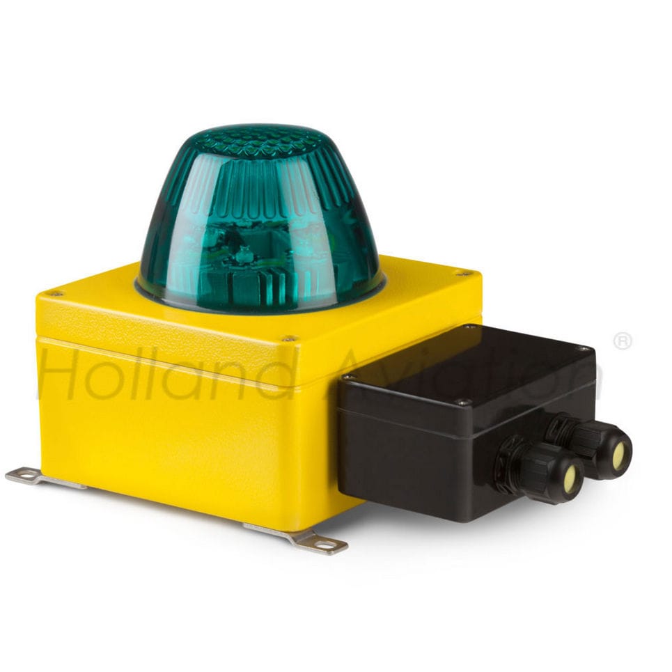 Feu D'avertissement D'obstacle à L'aviation, Feu D'obstacle à L'aviation PC ABS En Aluminium, Balise Lumineuse à LED Avec Base Pour Les Bâtiments De Grande Taille, Les