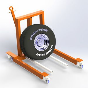 chariot de changement de roues / pour outillage