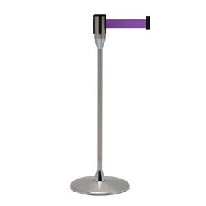 poteau de guidage à sangle / pour aéroport / à tête plate