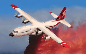 avion bombardier d'eau retardant / avec turbopropulseur