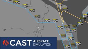 logiciel de simulation du trafic aérien