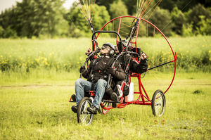 chariot paramoteur en tandem