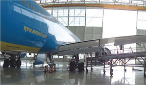 système de docking pour avion pour avion